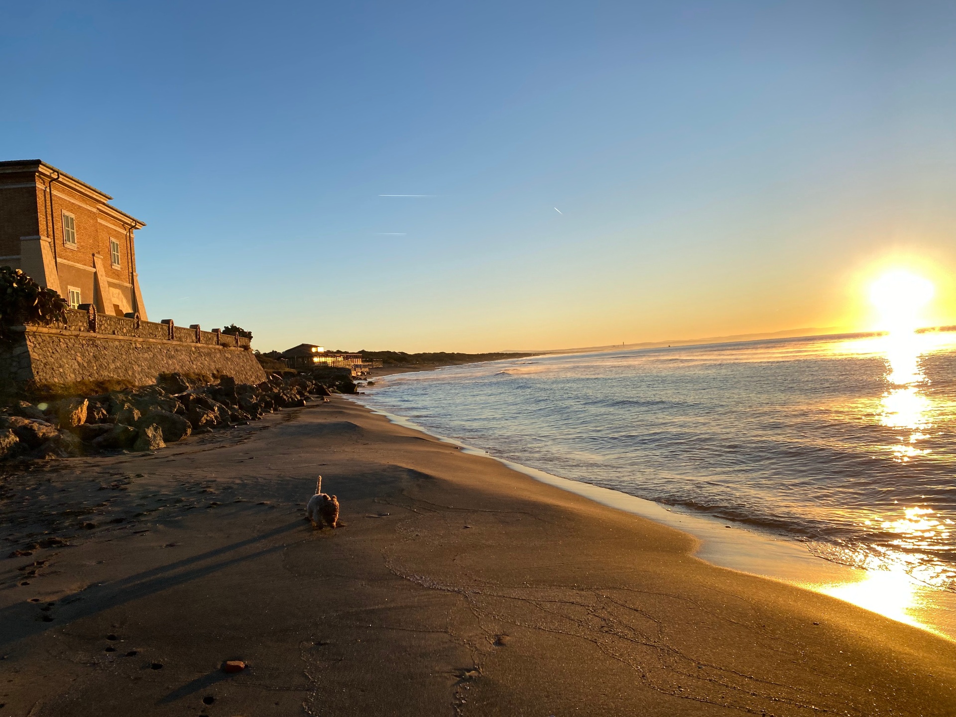 Tuscany villa rental on the Ansedonia coast at golden hour — Casa Gelsomino